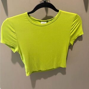 Sunday Best Vibrant Green Crop Top